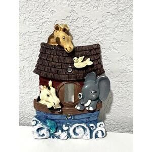FIGI Noahs Ark - Single Light Switch Cover Hand Painted Resin